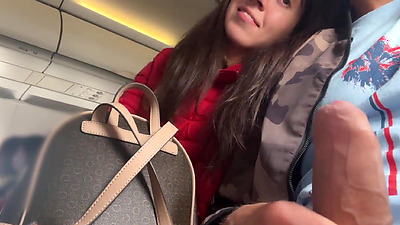 Risky Public Jerking Off On A Plane Full Of People - Public Penis Flashing