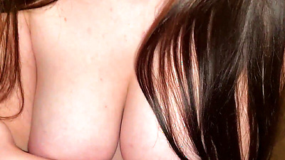 Frightened stepdaughter hid in the closet. Stepfather's big penis kept her slobbery mouth company