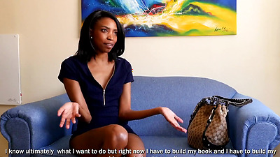 Busty Black Model First Casting Turns Into Hardcore Interracial Fuck!