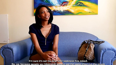 Busty Black Model First Casting Turns Into Hardcore Interracial Fuck!