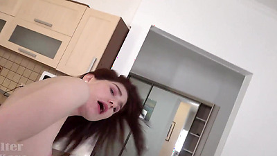 Sweet chick Hot Pearl Takes Big Dick in Butt First Time - Cum in Mouth (part 4)