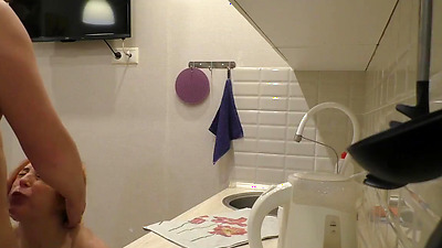 Pregnant Cheating Wife Sucks Her Neighbor’s Shaft in the Kitchen