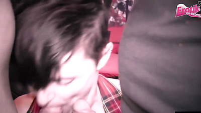 German skinny housewife does gangbang in swinger club