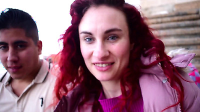 Ariel Ortiz goes to the beach with his partner. They get the urge to play, and she sucks his shaft on the street