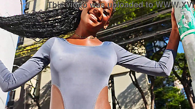 Jenny Pretinha, 20 years Brazilian tall ebony cutie with perfect breasts, gives her booty on the street for 10usd (DAP, Anal, 2on1, big dick, streetworker) OB532