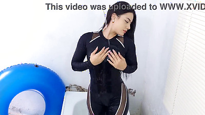 Moonblack bathtub fetish neoprene