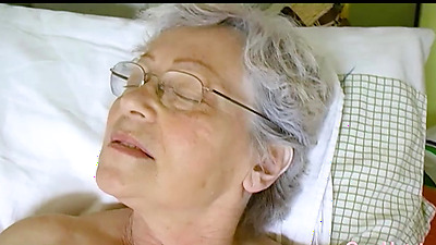 OmaHoteL Amateur Grandma Playing Striptease All Alone And Horny