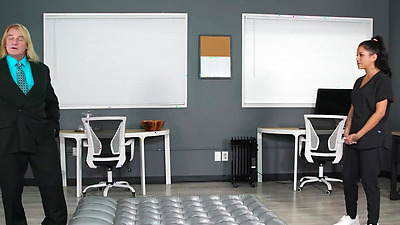 NURU MASSAGE - Office Masseuse Nina White Fucks With Her Boss During Hot Massage - Nina Nieves