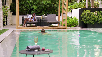 BLACKED Gorgeous Gabbie Cheats On Boyfriend At The Pool - Gabbie Carter