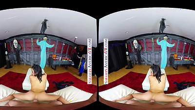 Treat Yourself This Halloween With A Busty Cat Babe Thirsty For Cream - Audrey Bitoni