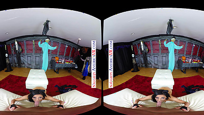 Treat Yourself This Halloween With A Busty Cat Babe Thirsty For Cream - Audrey Bitoni