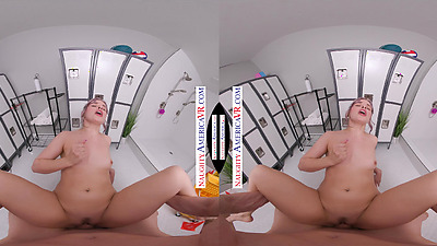 Maintenance Worker Stumbles Upon Big Butt Chick, Bobbie Lavender, Taking A Shower