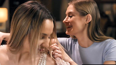 21 SEXTURY - Hot Steamy Lesbian Sex Between Two Stunning Teen Girls Tiffany Tatum And Mona Blue