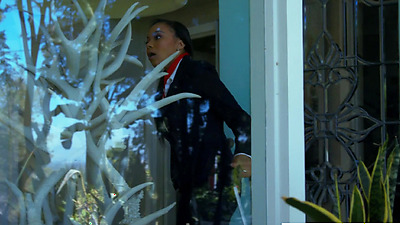 EroticaX - Sexy Flight Attendant Spitroasted By Bestie & Her BF - Adriana Maya