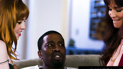 ADULT TIME Mature MILF Syren De Mer & Teen Madi Collins Fight Over Coworker's HUGE Dick! FFM 3 WAY