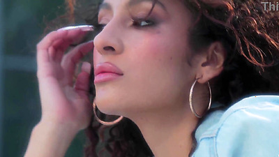 Skinny latina teen Kyrah brings artistic expression to a whole new level