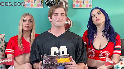 Big tits stepmoms Eve Marlowe dirty plan is to fuck stepson with her hot best friend