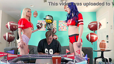 Big tits stepmoms Eve Marlowe dirty plan is to fuck stepson with her hot best friend