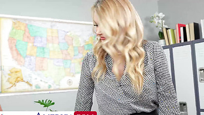 Professor Natalia Starr Has Her Pussy Stretched Out In The Classroom By A Horny Student