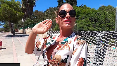 Leidy De Leon Is A Hot German MILF That Loves To Fuck And Suck With Strangers In The Woods