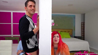 Leia Saez has a lot, but MUCH to offer on her blind date with gloryhole