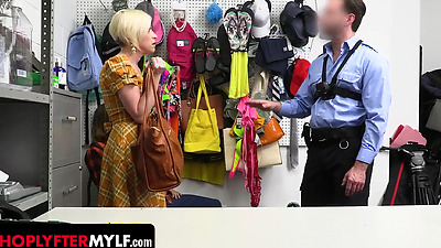 Horny Mif Gets Caught And Passed Around By A Guard, Two Store Owners And Her Stepson! - Shoplyfter MYLF