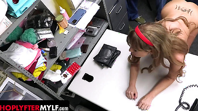 Her Step Sons Got Caught Stealing, So She Distracted The Security Guard With An Orgy - Jordan Maxx