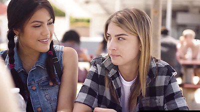 Conflicted Teen Kristen Scott Discovers Her Sexuality With Bestie Kendra Spade