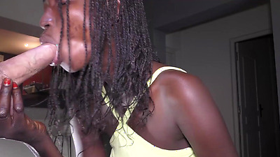 Best ebony girlfriend fucked and creampied
