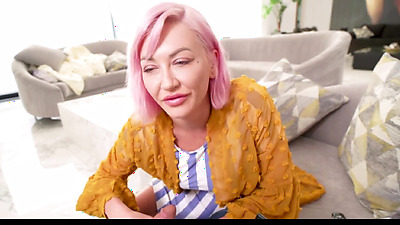 Dirty guys horny stepmom with big tits Adira Allure gave a perfect handjob