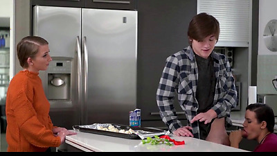 NeedyMoms - Busty StepMom Penny Barber Eats StepDaughter Macy Meadows Twat While Getting Fucked