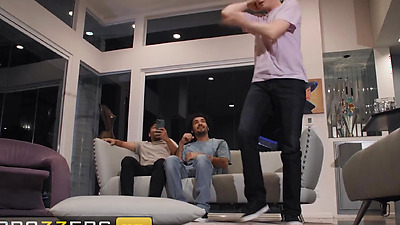 BRAZZERS - Barbie's Boyfriend Can't Satiate Her Appetite, Lucky For Her She Gets 2 Big Cocks To Fuck - Malisa Moir