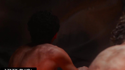 Deeper. Gorgeous hottie takes on hard penis