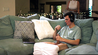 MOMMY'S BOY - Pissed MILF Rachael Cavalli Gets Turned On Catching Stepson Jerking Off In Living Room