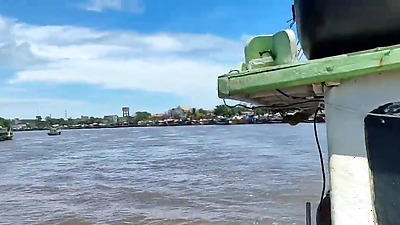 I TOOK MY WIVES ON A GANGBANG WITH MY FRIENDS ON AN OLD BOAT IN SALVADOR