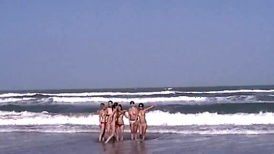 Senior Trip Girls On The Beach Skinny Dipping