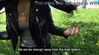 Public Agent - Super cute teen with perfect juicy body and big natural tits fucks a stranger outside