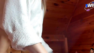 Wild Cowgirl Rail Dual Pop-shot Creampie, Point Of View Showcases Inexperienced