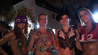 Body Paint Key West Chicks