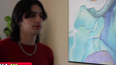 Elizabeth Skylar cheers up heart broken stud by riding his dick