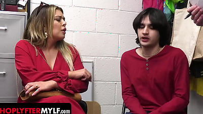 Loss Prevention Officers Gangbang Stepmom Vivianne De Silva While Her Stepson Is Watching In Horror