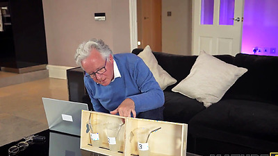 MATURE4K. April Velvet used her amazing tits to milk her neighbour's big penis