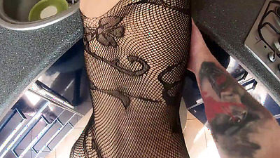 hot housewife fucked in the kitchen doggy style