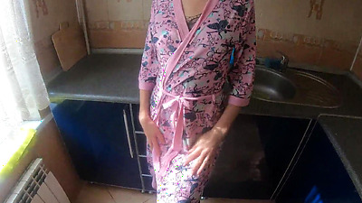 hot housewife fucked in the kitchen doggy style