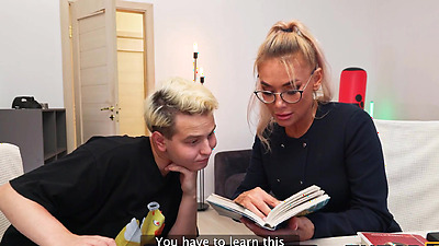 TUTOR4K. Amateur video from a Russian tutor. Hot sex with private teacher Malusha