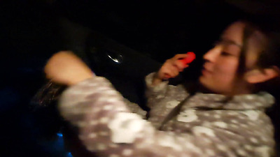 Multiple squirting orgasms in public outdoors internal cumshot