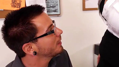 Beverly Paige Fucking In The Desk With Her Natural Tits - Dane Cross