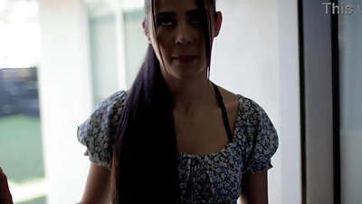 Mature guy catfishes and rails tiny Latina teen with his big cock