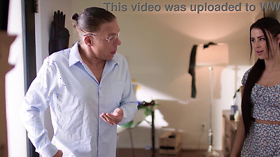 Mature guy catfishes and rails tiny Latina teen with his big cock