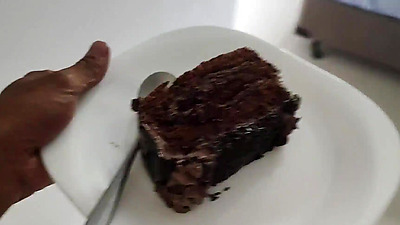 Cumming on the cake! Wife asked for condensed milk and got cum to eat with cake.